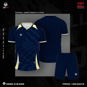 Áo Bóng Đá Không Logo 338 Olympus Xanh Navy