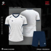 Áo bóng đá thiết kế trắng xanh navy - Năng động, chuyên nghiệp