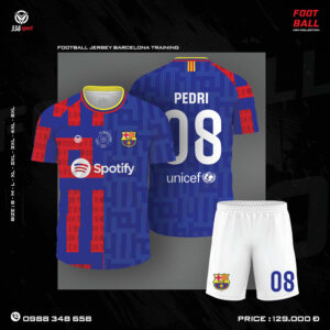 Áo bóng đá Barcelona Training Xanh Đỏ 2024 - PEDRI